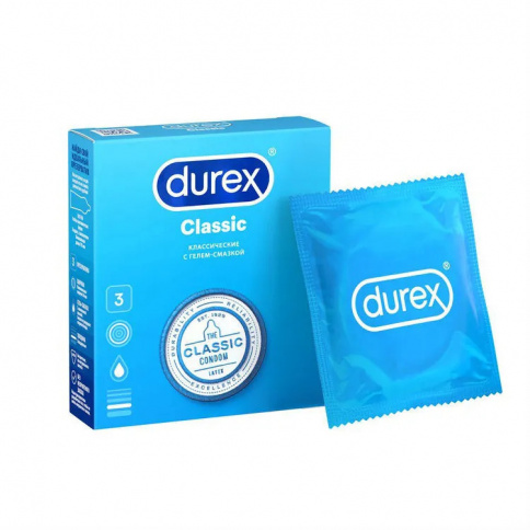 Презервативы Durex Classic (классические) 3 шт фото 1