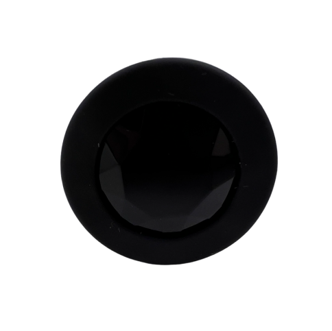 Анальная пробка силиконовая, черная, размер S фото 4